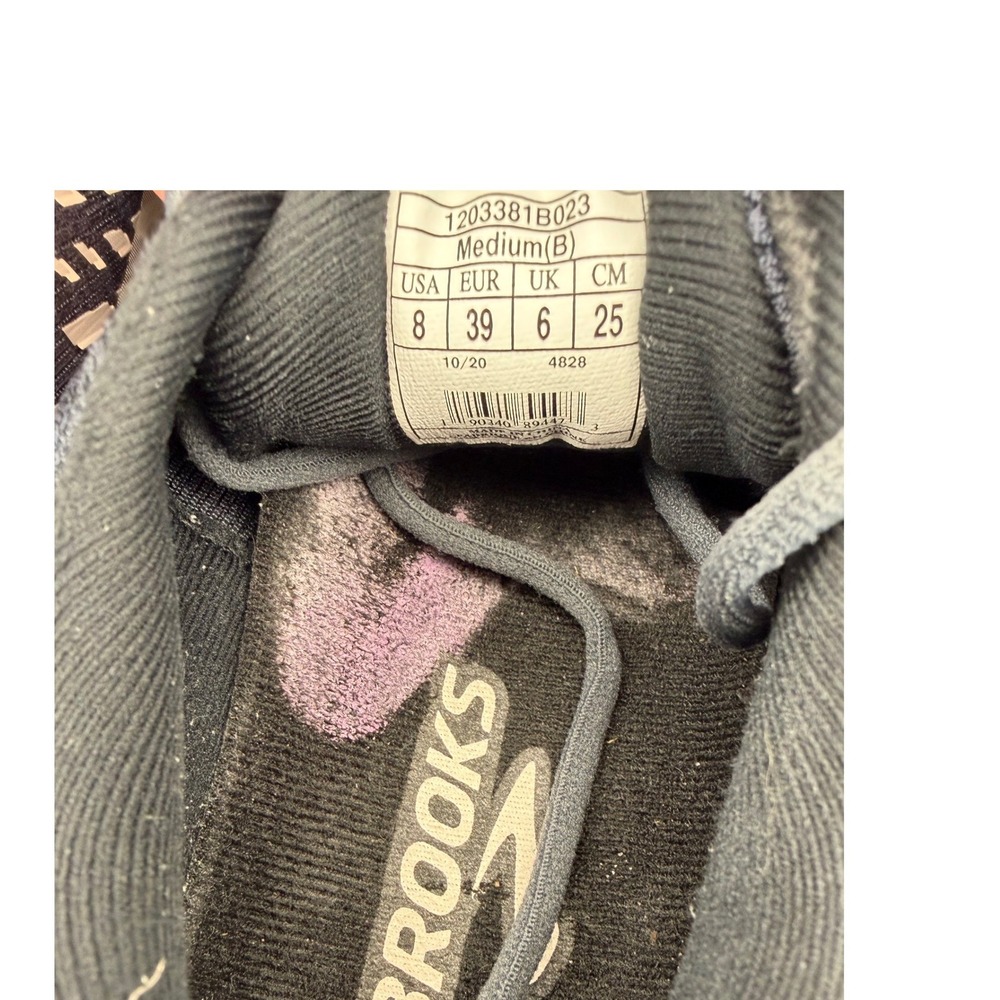 Brooks Ghost 13 Women's Running‎ Shoes Navy Pink 8 Neutral Cushion - Picture 7 of 8